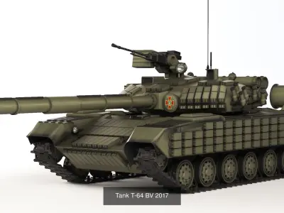 Collection of modern models of main battle tanks 3 3D Model Pack
