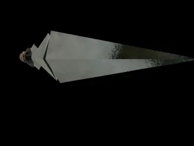 Low Poly Tactical Dagger Knife 3D Model Free low-poly 3D model