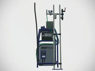 Welding Display Monitor Setup 3D model