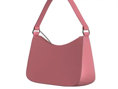 Pink Satin Tote Bag 3D model