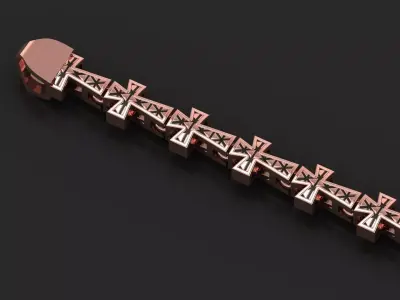 9MM Top Selling Antique Jesus Cross  3D print model
