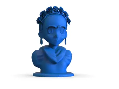 Frida Kahlo Bust 3D print model