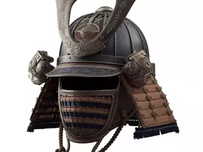 Cyber Samurai And Tactical Helmets 3D Models Pack