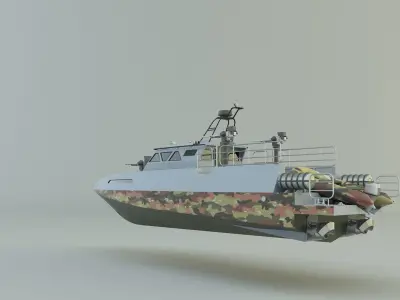 assault boat 3d model 3D model
