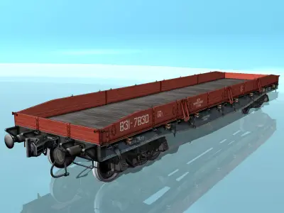 Platform type 13-H453 Low-poly 3D model