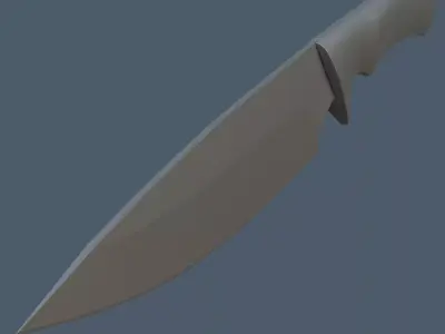Hunting Knife 3D Printing Free 3D print model