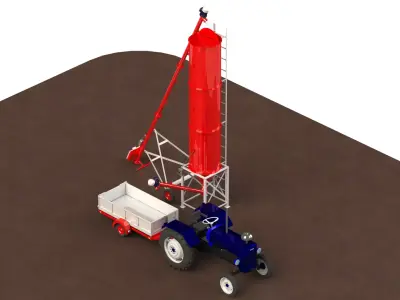 WG 4006 - STL Grain silo - 13 3D model