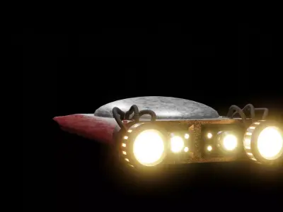 Spaceship 3D model 12