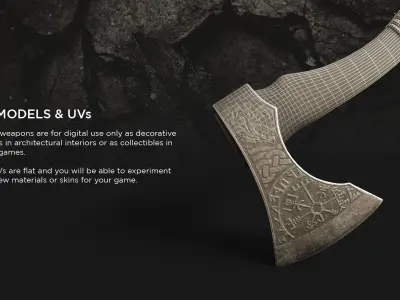 Nordic Axe 3D model