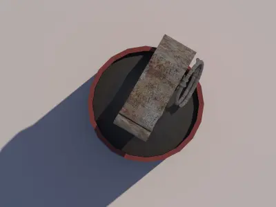 Smoke Bomb Low-poly 3D model purchase