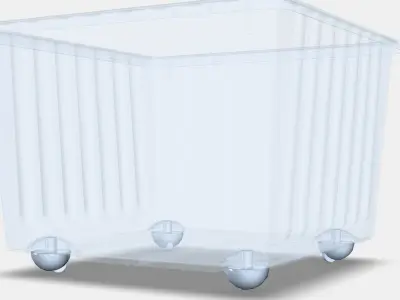 VESSLA box on castors 3D model