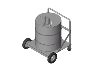 Mobile Oil Dispensing Kit - Kit dispensador de aceite movil 3D model