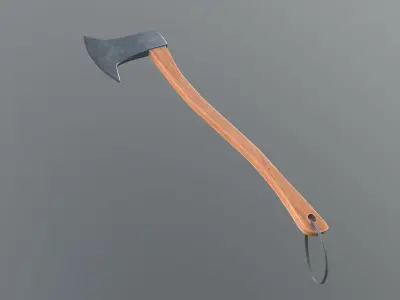 Axe Wooden Handle 3D model