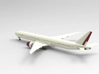 Boeing 777-300ER 3D model by Hafcoy