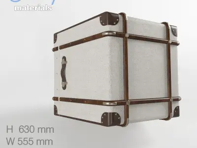 RH Richards Trunk 2-Drawers Cube 3D model