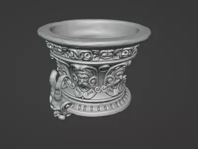 Medieval Gargoyle Fountain 3D Printable Model Scanned in England 3D print model