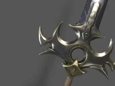 Hero sword Low-poly 3D model
