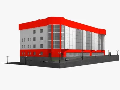 Shopping Center 3D model purchase