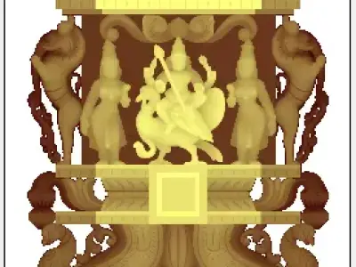 MURUGAN GOD KAVADI 3D RELIEF 3D print model