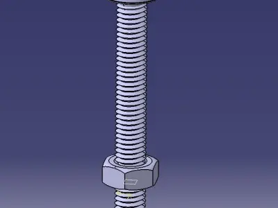 M5 x 40mm Socket Button Bolt  3D print model