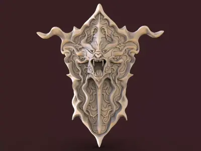 Shield fantasy 3D model purchase
