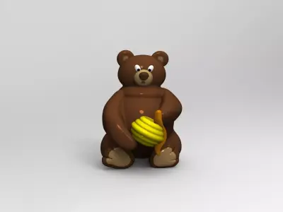 Bear toy 3D model