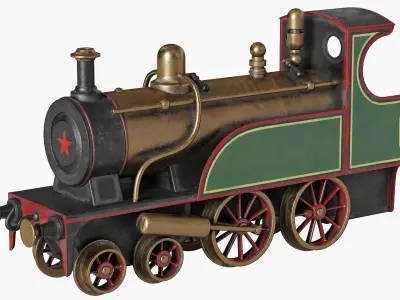 Vintage Train Toy 3D model