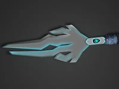 Fantastic sword Cold Blade Free low-poly 3D model