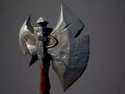 Battle Axe 3D model 3