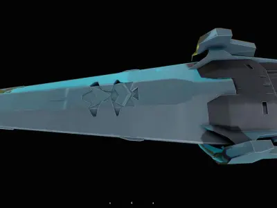 spaceship b10 3D model