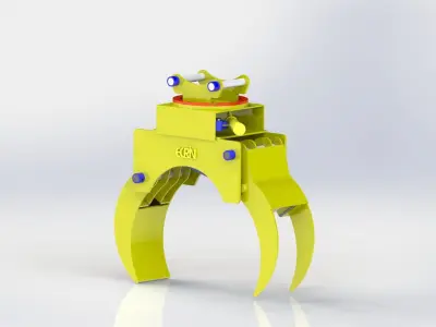 construction equipment attachment 3D model