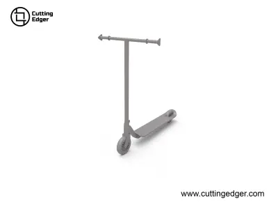 Modern Lightweight-Stunt-Scooter Low-poly 3D model
