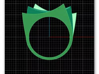 bypass gold ring 2 part 3D print model