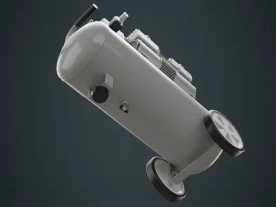 Air Compressor 2A Low-poly 3D model