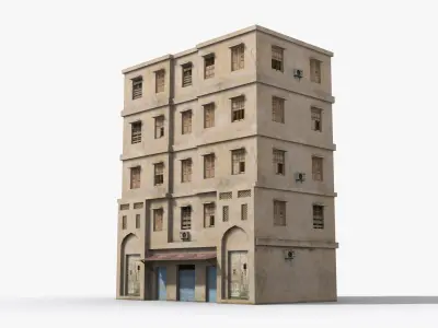 Arab Middle East Building x26 Low-poly 3D model