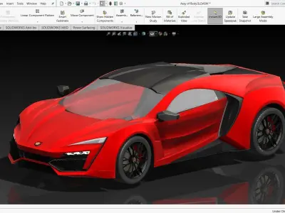 Sport Racing Car Lycan Free 3D model