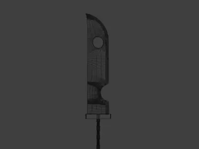 Kubikiribocho Sword - Naruto gameready Free low-poly 3D model
