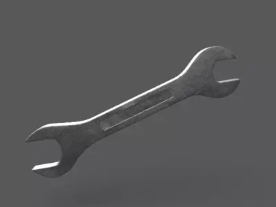 Wrench Low-poly 3D model buy