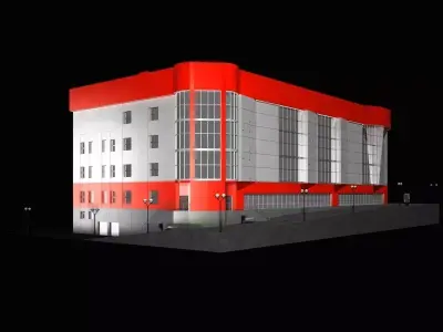 Shopping Center 3D model purchase