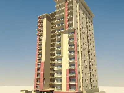 High Definition Building 02 3D model