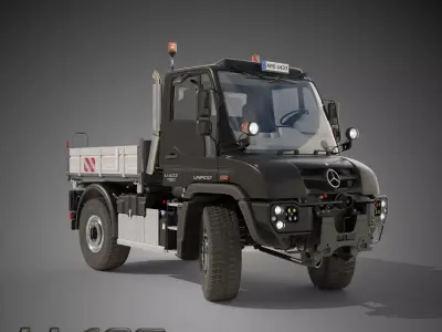 Unimog U423 - Rigged V2 1 Update October 2021 3D model
