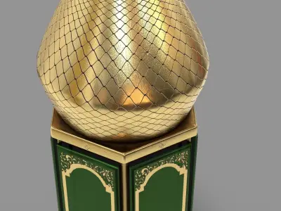 Ramadan Lantern Lamp Low-poly 3D model