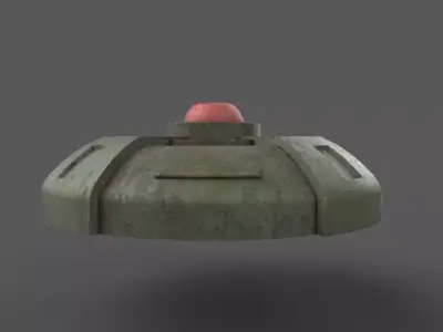 Landmine Low-poly 3D model