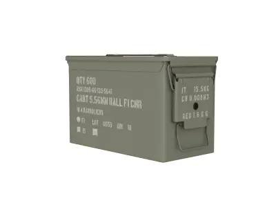 Army Ammo box tin 3D model