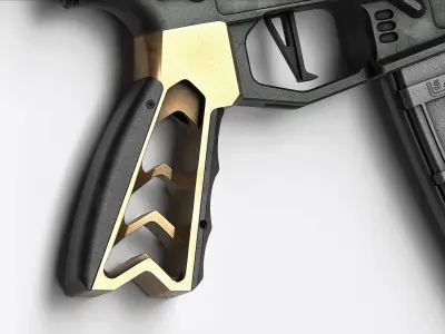 Tyrant Designs MOD AR10 Low-poly 3D model