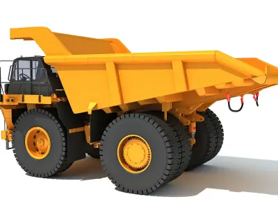 Off Highway Mining Dump Truck 3D model by 3D-Horse