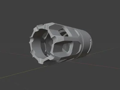 Strike Industries Oppressor Flash Hider blender model 3D model