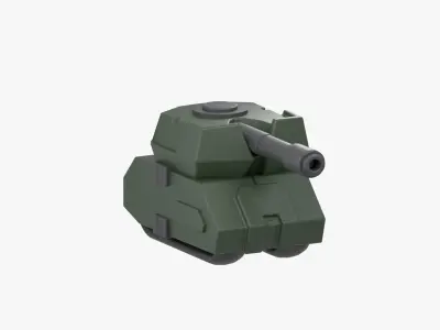 Army Tank 3D Illustration 3D model