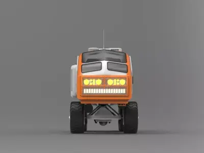 All-terrain research vehicle 3D print model
