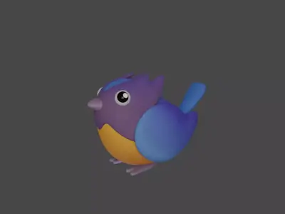 Bird Game Model 06 Low-poly 3D model